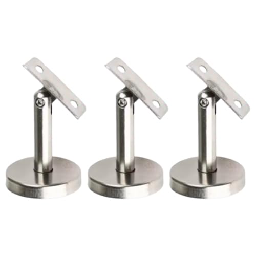 Verstellbare Handlaufhalterungen, 304 Edelstahl, Wandhalterung, Treppenstütze, Geländer, Hardware, 60 mm, 80 mm, Silber, Wohngewerbe (60 mm-A) von Filteilect