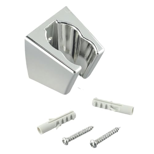 Verstellbarer Duschkopf-Halter, Wandhalterung, verchromter ABS-Kunststoff, Duschkopfhalter für Badezimmer, Silber-Finish Verstellbarer Duschkopf-Halter, Wandhalterung, verchromter ABS-Kunststoff, Duschkopfhalter für Badezimmer, Silber-Finish von Filteilect
