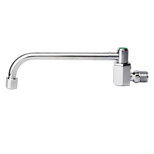 Wandmontierter Wasserhahn, Kupfer, 4 Punkte, drehbar, automatische Küchenspüle, Einhebel-Einloch-Auslaufhahn für Badezimmer und gewerbliche Nutzung (20 cm) von Filteilect
