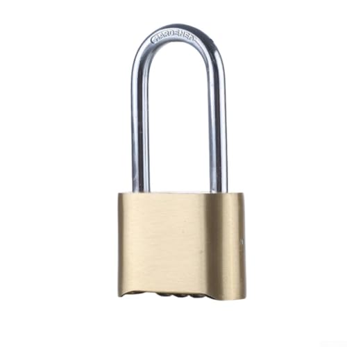 Zahlenschloss aus Messing, 4-stellig, zurücksetzbar, Sicherheitsschloss für Schuppen, Schließfächer, Werkzeugkästen und Fahrräder, wetterbeständiges Anti-Diebstahl-Design (2) von Filteilect