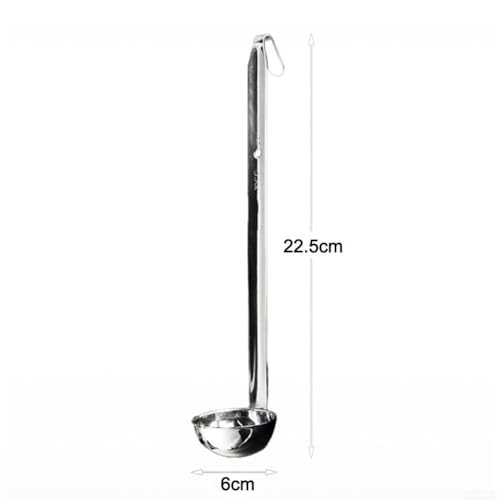 for Kitchen Essential Schöpfkelle aus Edelstahl mit langem Griff für Suppe, Soße und Soße, leicht zu reinigen (B) von Filteilect