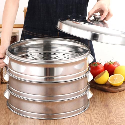 und sicheres Edelstahl-Dampfblech für alle Ihre Kochbedürfnisse für verschiedene Lebensmittel (20 cm Dampfgarer) von Filteilect