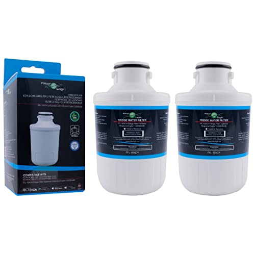 FilterLogic FFL-105CH | 2x Interner Wasserfilter ersetzt MFCMG14211FR / MFCMG14211F Filterkartusche für Hanseatic Kühlschrank Nr. 667000, 571671, 640897 - für Comfee SBSIB 502 NFA+ von Filterlogic