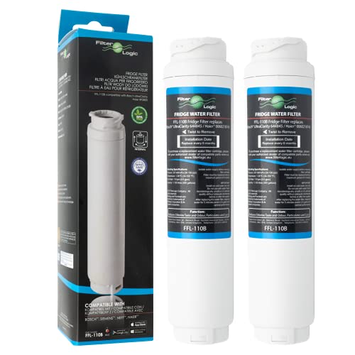 FilterLogic FFL-110B | Wasserfilter kompatibel mit SIEMENS BOSCH NEFF UltraClarity 11028820 11028825 11028826-00740560 740560 Kühlschrank Water Filter Cartridge Ultra Clarity Filterpatrone, 2er Pack von Filterlogic