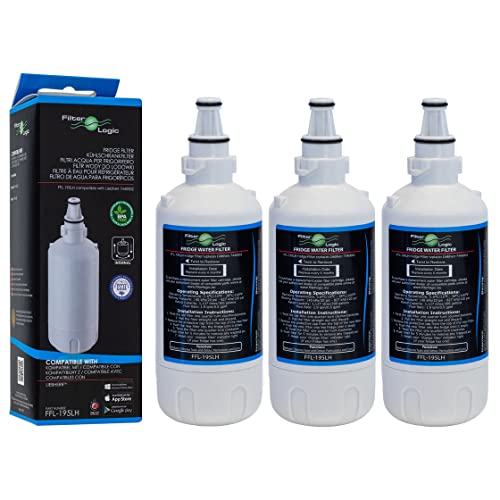FilterLogic FFL-195LH | 3x Wasserfilter kompatibel mit Liebherr 7440011, 9880980 InfinitySpring Water Filter Kühlschrankfilter Filterpatrone von Filterlogic