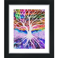 Bunte Baum Druck, Des Lebens, Abstrakte Wandkunst, Helle Künstler Design 10 X 8 Zoll, Druck Nur von FilteredArtByAmy