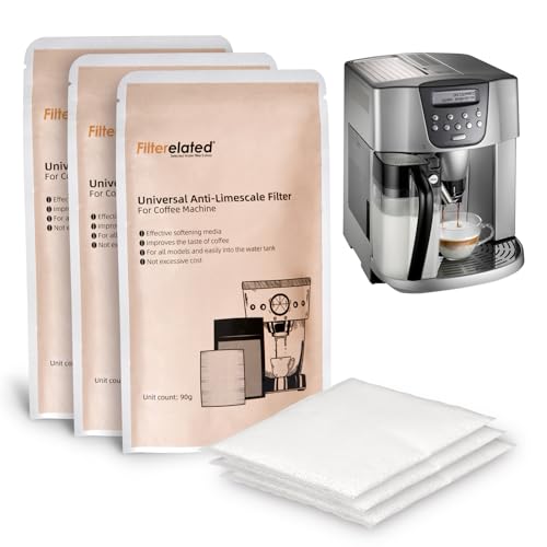 Softballs Anti-Kalk-Filterbeutel für Kaffeemaschine, Wasserfilter, Entkalkung, Wasserenthärter, Bälle verhindern die Bildung von Kalksteinwasser, 90 g pro Packung (3) von Filterelated