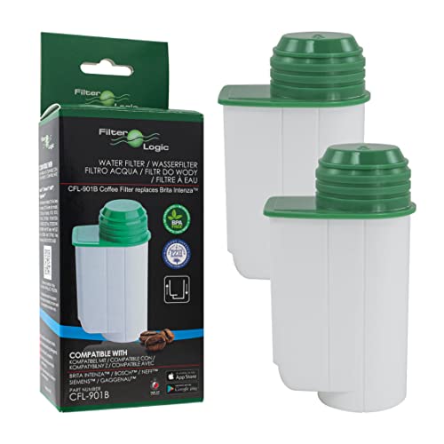 FilterLogic CFL-901B | 2er Pack - Wasserfilter für Siemens EQ Series EQ.3 EQ.300 EQ.5 EQ500 EQ.6 EQ.9 - Bosch Verocup Verobar Kaffeevollautomat kompatibel mit Brita Intenza TZ70003 TZ70033A TCZ7003 von Filterlogic