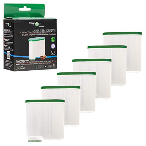 FilterLogic CFL-903B | 6er Pack Wasserfilter kompatibel mit Philips AquaClean CA6903/10 CA6903/22 CA6903 Kalkfilter, Aqua Clean Filterpatrone für Kaffeevollautomat von Filterlogic