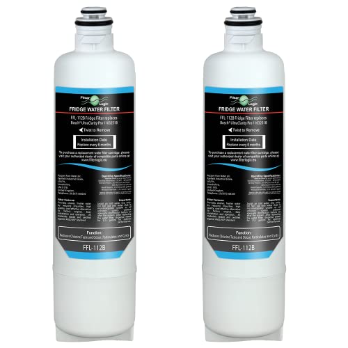 FilterLogic FFL-112B | 2x Wasserfilter kompatibel mit SIEMENS BOSCH NEFF UltraClarity Pro 11032518 KS50ZUCP RA450012 Kühlschrank Water Filter amerikanische Side-by-Side Ultra Clarity PRO Filterpatrone von Filterlogic