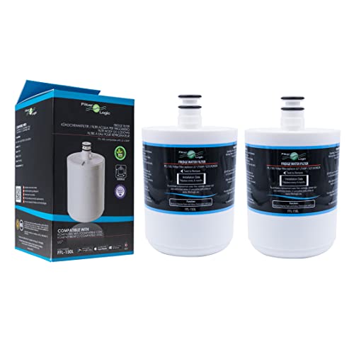 FilterLogic FFL-150L | 2x Wasserfilter kompatibel mit LG ADQ72910901 GEN11042F-08 GEN11042FR-08 5231JA2002A LT500P Premium Filter - Interner Kühlschrankfilter für Side-by-Side Kühlschrank von Filterlogic