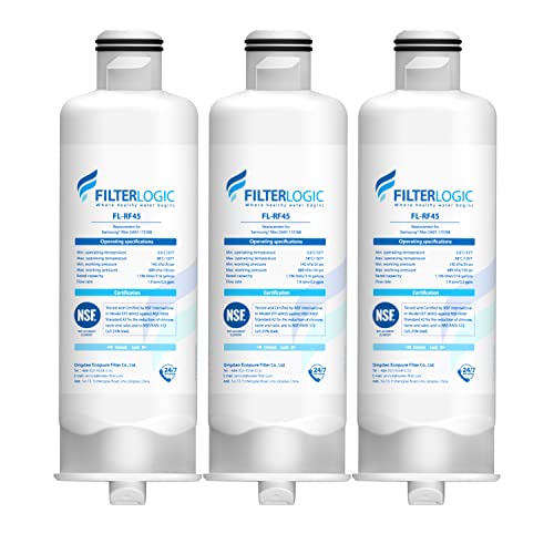 Filterlogic DA97-17376B Refrigerator Water Filter, Replacement for Samsung Genuine HAF-QIN/EXP, DA97-17376B, DA97-08006C, HAF-QIN (Pack of 3) von Filterlogic