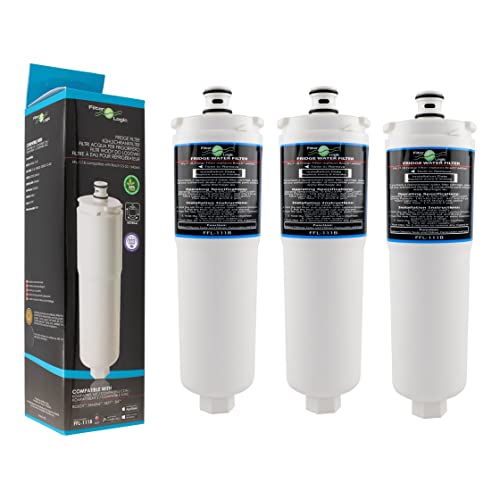 Filterlogic FFL-111B | 3er Pack Wasserfilter kompatibel mit 3M CS-52 für Bosch, Siemens, Neff, Gaggenau Kühlschrank Filter EVOLFLTR10 00576336, 576336, 00640565, 640565, CS-452, CS-451, CS-51 von Filterlogic