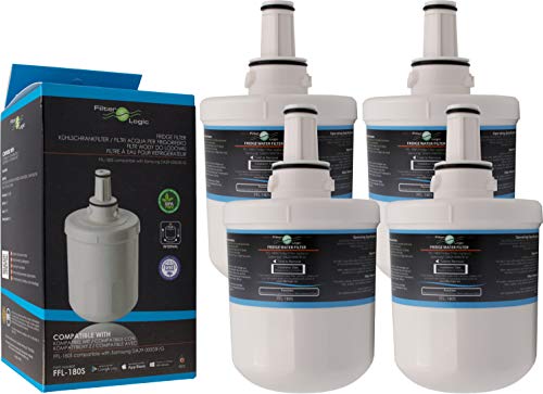 FilterLogic FFL-180SK | 4er Pack - Wasserfilter kompatibel mit Samsung HAFIN2/EXP, DA29-00003G, HAFIN2, HAFIN1/EXP, HAFIN1, DA29-00003F - HAFIN, DA97-06317A interner Filter für Samsung Kühlschrank von Filterlogic