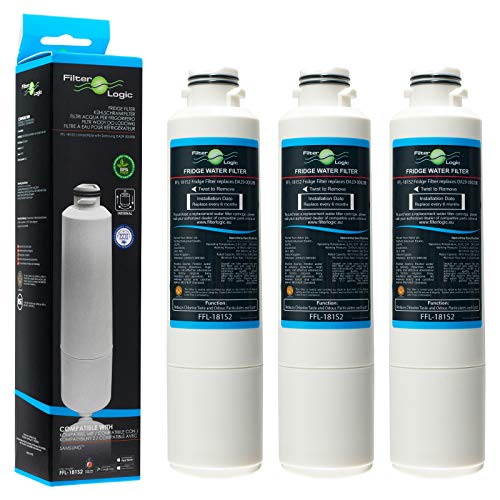 FilterLogic FFL-181S2 | 3er Pack - Wasserfilter kompatibel mit Samsung DA29-00020B, HAF-CIN/EXP, HAF-CIN, HAFCIN, DA97-08006A-B, DA97-08043ABC Interner Kühlschrankfilter für Side-by-Side Kühlschrank von Filterlogic
