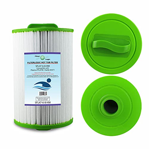 FilterLogic SFL47-6-8-HM Whirlpool-Filterkartusche, kompatibel mit Darlly 60471 und Pleatco PTL47W von Filterlogic