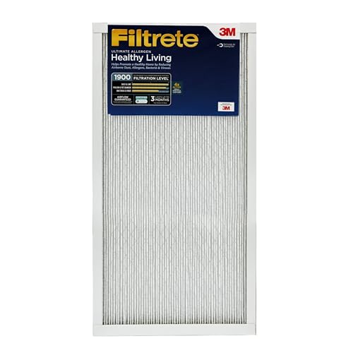 Filtrete 12 x 20 x 1 AC Ofen-Luftfilter, MERV 13, MPR 1900, Premium-Allergen-, Bakterien- und Virenfilter, 3 Monate plissiert, 2,5 cm elektrostatischer Luftreinigungsfilter, 2er-Pack (tatsächliche von Filtrete