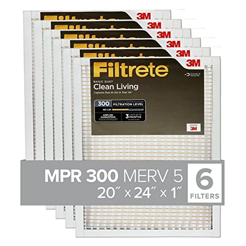 Filtrete BD26–6pk-1e Air Filter, 20 in. x 24 in. x 1 in., weiß von Filtrete