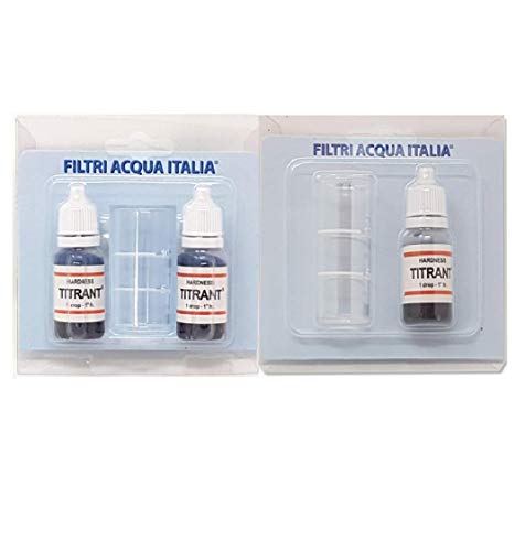 Wasserfilter Italien Titrant 3 Set Analysen Wasserhärte (Grad Francesi) - Tester Härte einmalig Reagent von Titrant