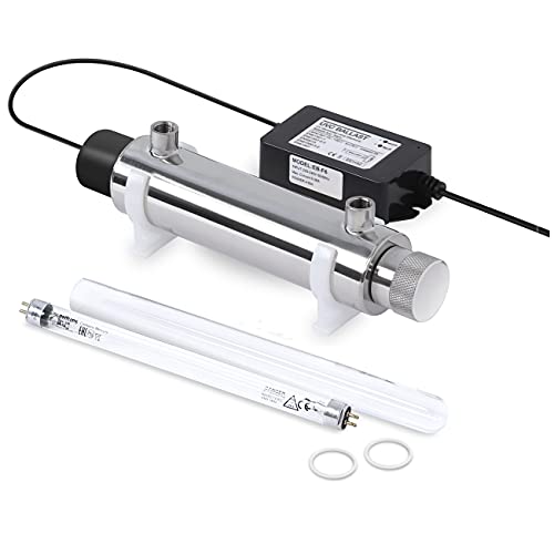 UV Anlage Wasserfilter Desinfektionsanlage mit UV Lampe 6 watt, Durchfluss 2l/min für Mikrofilteranlagen und Umkehrosmoseanlagen von Filtriacquashop