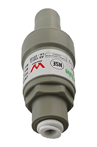 2,75 BAR (40 psi) Druckregler/Druckminderer für 1/4 Zoll (6,35mm) Wasserschlauch, schützt Ihren Külschrank und Wasserfilter vor zu hohem Druck von FILTROTECH