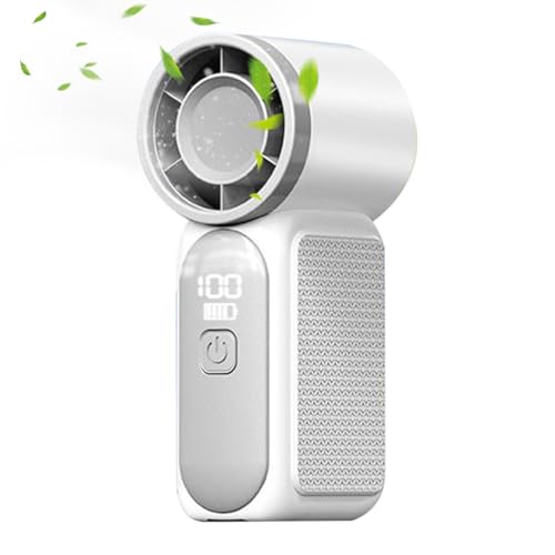 Filvczt Handventilator | Persönlicher Ventilator - 100 Geschwindigkeitsstufen Digitale Anzeige Kühlung Für Konzerte Reisen Wandern Outdoor Camping Frauen Männer von Filvczt