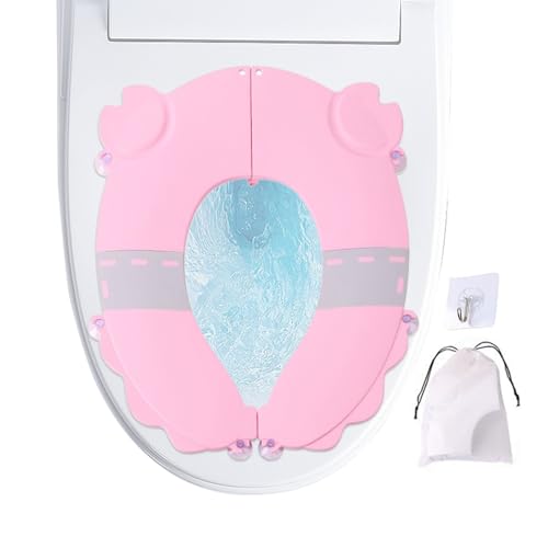 Filvczt Kinder Toilettensitz | Spritzwassergeschützter Toilettensitz für Töpfchentraining | Klappbar und Tragbar für Kinder Kleinkinder Badezimmer Auto Reisen Zuhause Filvczt Kinder Toilettensitz | Spritzwassergeschützter Toilettensitz für Töpfchentraining | Klappbar und Tragbar für Kinder Kleinkinder Badezimmer Auto Reisen Zuhause von Filvczt