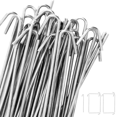 Filvczt MaschendrahtBefestigungsklammern - 100 Stück Kettenglied Haken Verbinder - Aluminium Befestigungswerkzeug Für Wohn Garten Spielplatz Freizeitbereich Außenbereich Filvczt MaschendrahtBefestigungsklammern - 100 Stück Kettenglied Haken Verbinder - Aluminium Befestigungswerkzeug Für Wohn Garten Spielplatz Freizeitbereich Außenbereich von Filvczt