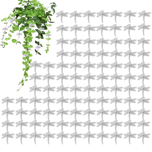 Filvczt Pflanzen Stützklammern | Wiederverwendbare Gartenclips Zur Pflanzenstütze | 100 Stück Stabile Klemmen Für Gänseblümchen Rankgitter Tomatenblüten Innen Außen Hof Terrasse Garten von Filvczt