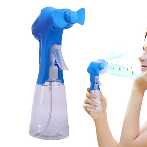 Filvczt Ventilator Mit Wassersprühfunktion | Handbetriebener Tragbarer Sprühventilator - Handheld Batteriebetriebenes Kühlsystem Für Wandern Lesen Angeln Pendeln Studentenzimmer von Filvczt