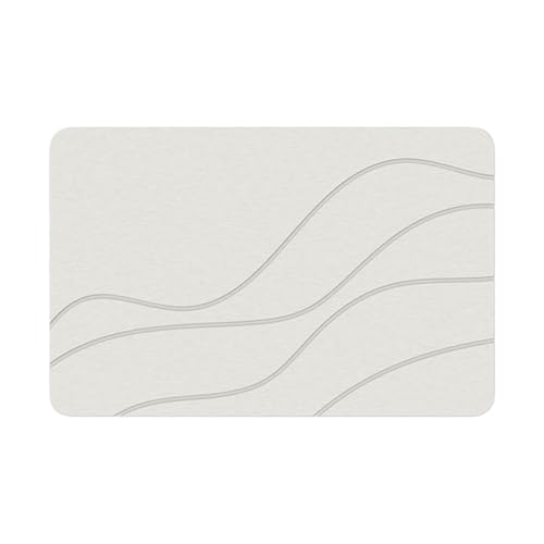 Filvczt Matmend -Badmatte, Diatomaceous Earth Stone Bad, Wasserabsorbierende Teufel Mit Superabsorbierendem Material, Weich, Sanft Und Nicht Ausrutsch von Filvczt