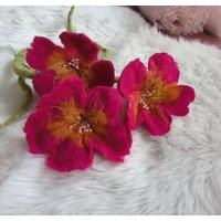 Drei Handgefertigte Filzblumen Drei Handgefertigte Filzblumen von FilzAnita
