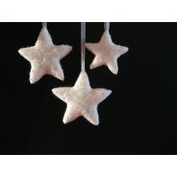 3Er Set Filzsterne Mit Perlen Bestickt 3Er Set Filzsterne Mit Perlen Bestickt von FilzEla