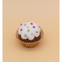 Cupcake Gefilzt Mit Bunten Perlen von FilzEla