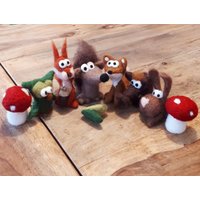 Filzmobile Auf Zum Waldfest Gefilzt Filz Wolle Geschenk Junge Mädchen Baby Kinderzimmer Dekoration Geburt Taufe Geburtstag Schwangerschaft von FilzMichel