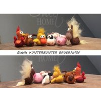 Filzmobile Kunterbunter Bauernhof Nadelfilzen Filz Mobile Filzen Tiere Bauernhoftiere Geschenk Baby Mädchen Junge Geburt Kinderzimmer Taufe Filzmobile Kunterbunter Bauernhof Nadelfilzen Filz Mobile Filzen Tiere Bauernhoftiere Geschenk Baby Mädchen Junge Geburt Kinderzimmer Taufe von FilzMichel