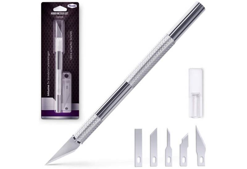 Filzada Messerklinge Skalpell +5 Spezialklingen Bastelmesser Set Hobbymesser Skalpellmesser von Filzada