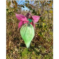 Frühlingsfee Gefilzt Grün Pink Mit Schmetterling Frühlingsfee Gefilzt Grün Pink Mit Schmetterling von Filzhimmel