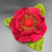 Filzblume Mit Blatt Filzblume Mit Blatt von Filzmobil