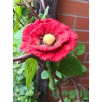 Gefüllte Filzblume Mit Stiel, Dekoration Gefüllte Filzblume Mit Stiel, Dekoration von Filzmobil