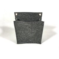 Filz-Wandtasche, Wandutensilo in Dunkelgrau Groß von Filzschnitt
