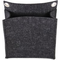 Filz-Wandtasche, Wandutensilo in Graphit von Filzschnitt