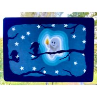 Waldorf Fensterbild Transparent Herbst Winter Halloween Elementarwesen Unter Sich...das Kleine Gespenst von Filztierallerlei
