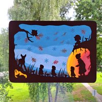 Waldorf Fensterbild Transparent Herbst Winter Jahreszeitentisch Mutter Erde Ruft Ihre Wurzelkinder Zurück Waldorf Fensterbild Transparent Herbst Winter Jahreszeitentisch Mutter Erde Ruft Ihre Wurzelkinder Zurück von Filztierallerlei