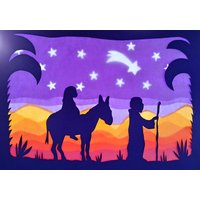 Waldorf Fensterbild Transparent Winter Weihnachten Jahreszeitentischauf Dem Weg von Filztierallerlei