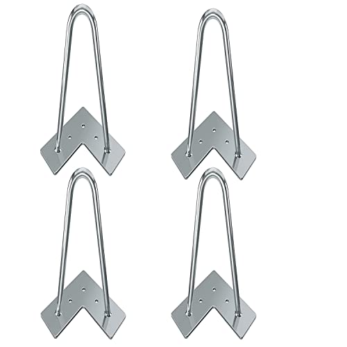 Fimghsoo Haarnadel Tischbein 4X Hairpin Leg Möbelbein Haarnadelbeine aus Metall Tischzubehör DIY für Esstisch Couchtisch Schreibtisch von Fimghsoo