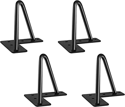 Fimghsoo Haarnadel Tischbein 4X Hairpin Leg Möbelbein Haarnadelbeine aus Metall Tischzubehör DIY für Esstisch Couchtisch Schreibtisch von Fimghsoo
