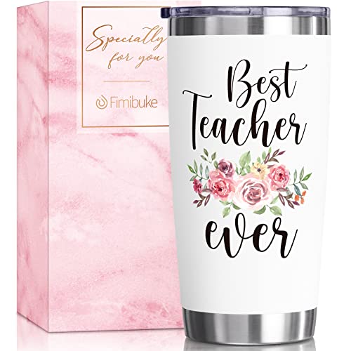 Geschenke für Lehrer von Schülern – 590 ml Becher Weihnachtsgeschenke für Lehrer Wertschätzung Lehrer Geschenk Isolierte Tasse Einzigartige Box Geschenk für Valentinstag Geburtstag Abschluss Geschenk von Fimibuke