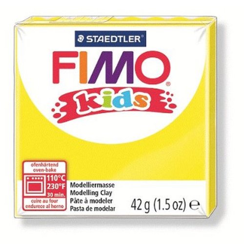 Box 8 Pasteten, 42 g, Fimo Kinder, Gelb von Fimo