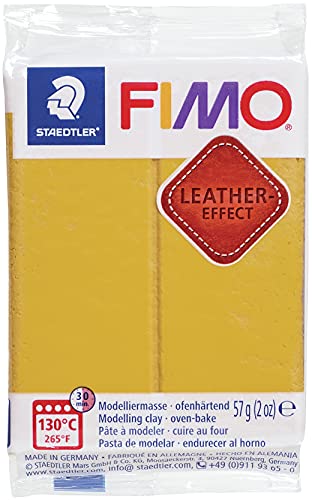 Fimo Leather Effect Polymer Clay 2oz-Ochre EF801-179 von Fimo